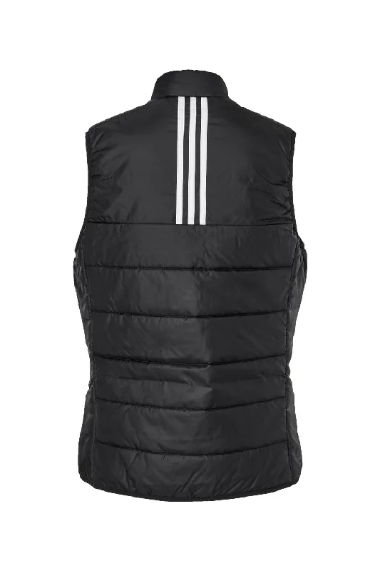 Adidas Womens Full Zip Puffer Vest - Black - NEW