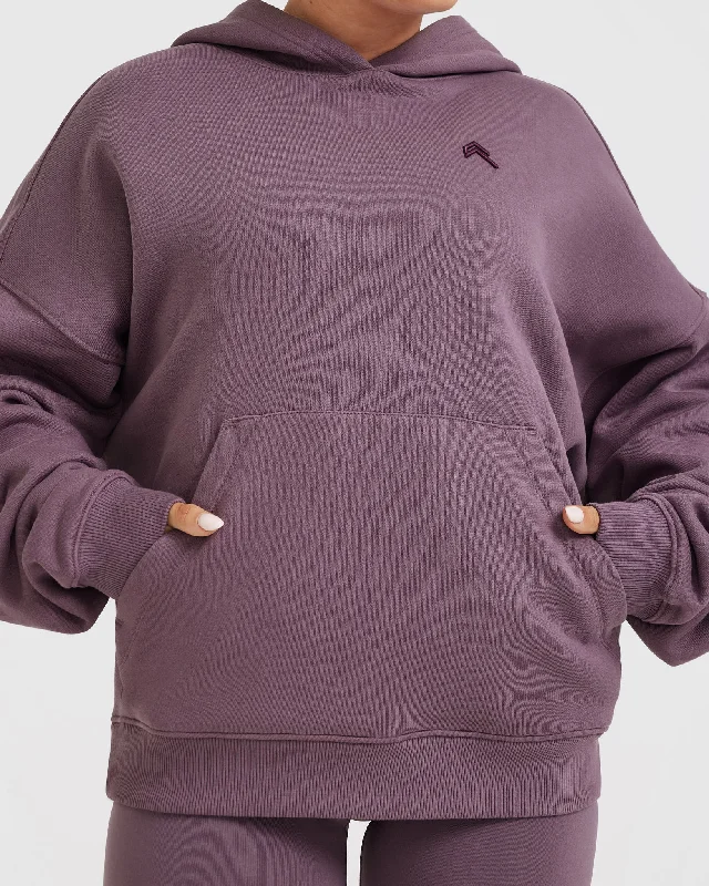 All Day Oversized Hoodie | Vintage Purple