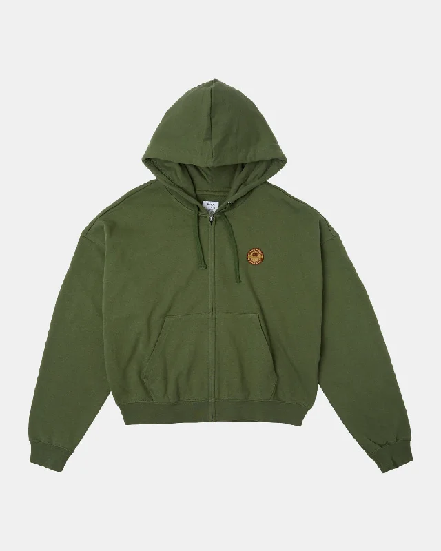 Court Zip-Up Hoodie - Leaf