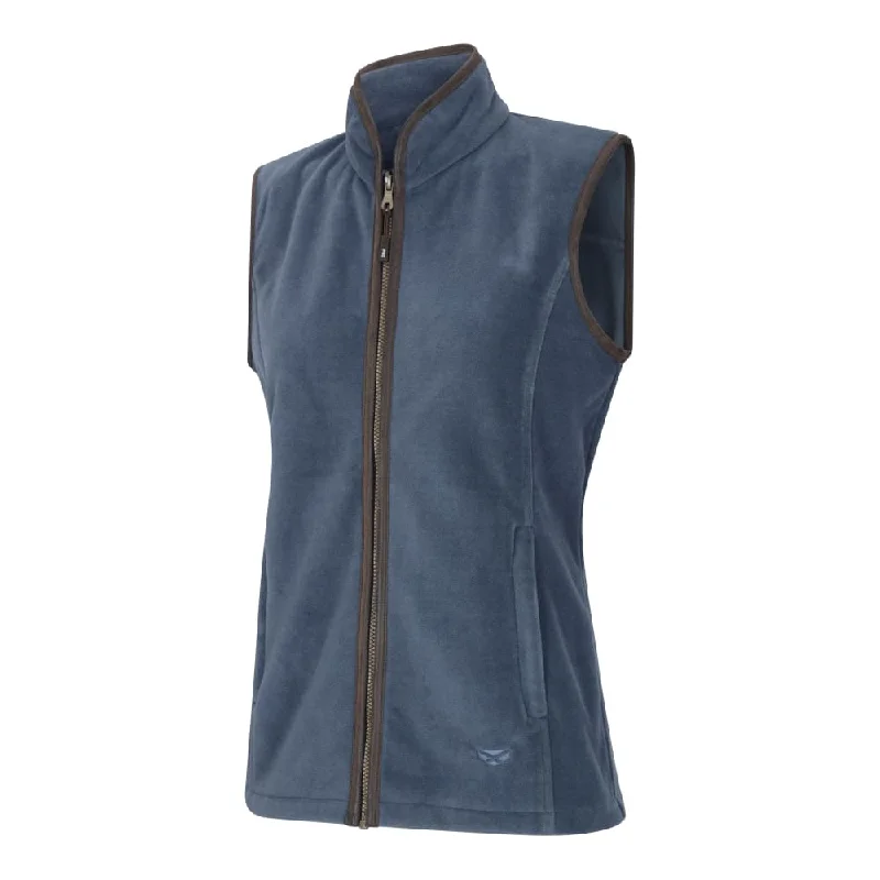 Hoggs Of Fife Ladies Stenton Fleece Gilet Slate Grey