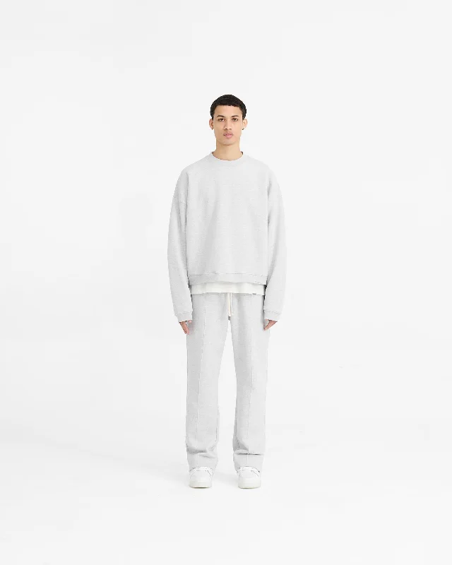 Initial Boxy Sweater - Ice Grey Marl