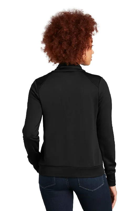 New Era Womens Performance Terry Full Zip Sweatshirt - Black