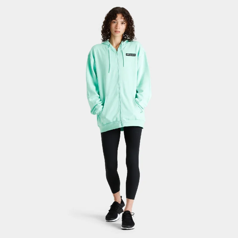 Pink Soda Womenâ€™s Badge Full-Zip Hoodie / Ice Green