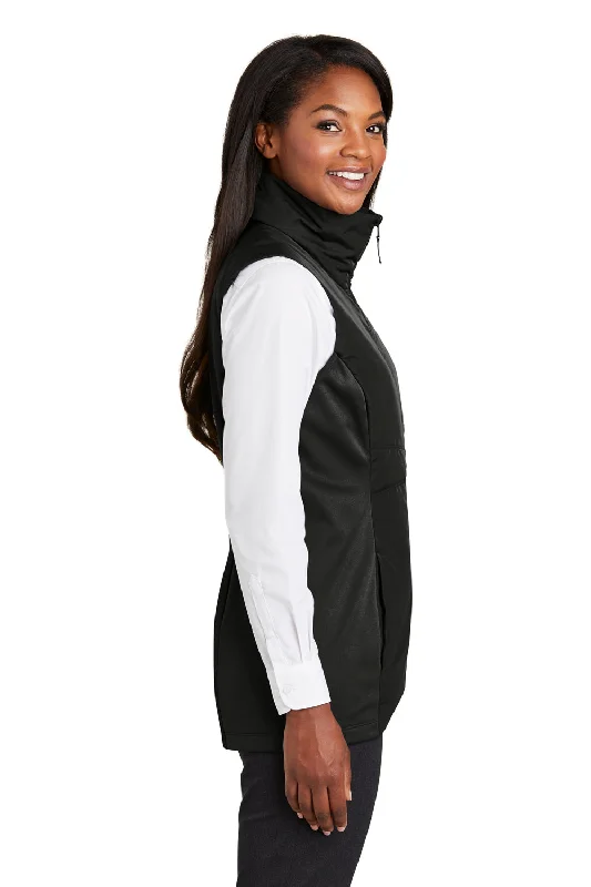 Port Authority Womens Collective Wind & Water Resistant Full Zip Vest - Deep Black