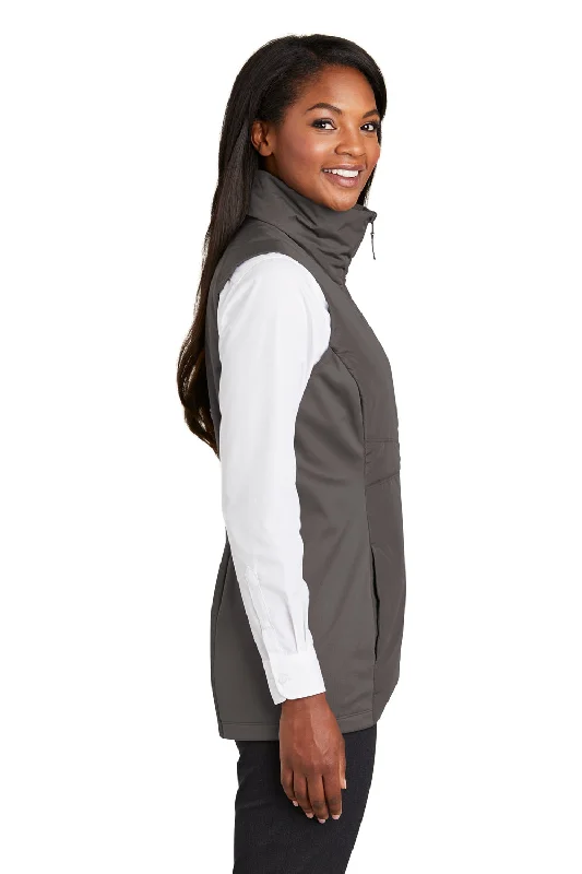 Port Authority Womens Collective Wind & Water Resistant Full Zip Vest - Graphite Grey