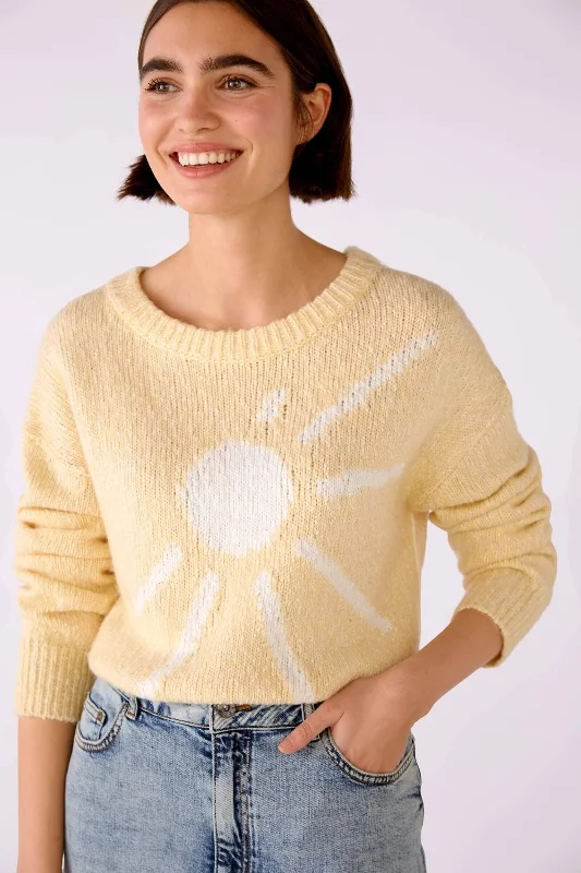 Pull avec motif soleil