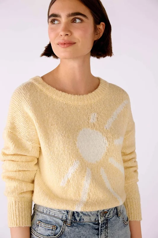 Pull avec motif soleil