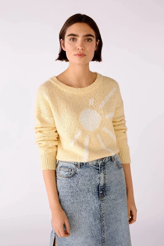 Pull avec motif soleil