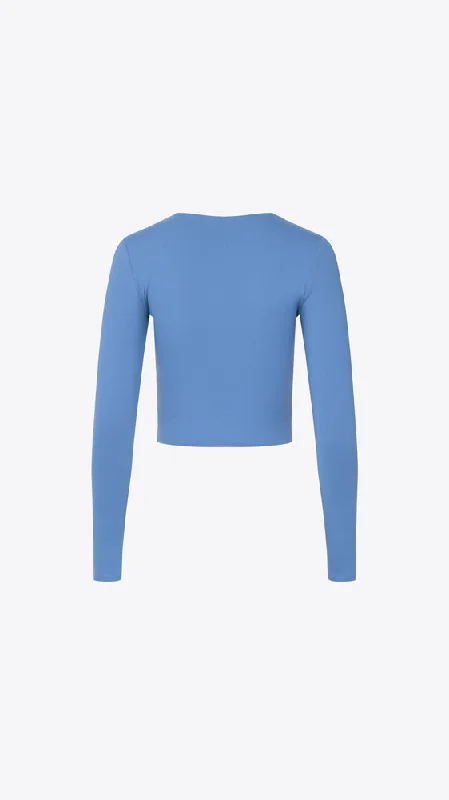 Long Sleeve Crew - Cornflower