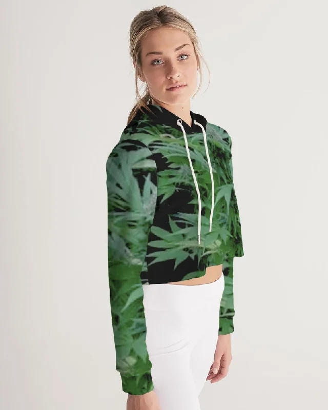 THE BUD - DARKER SHADE Women's Cropped Hoodie