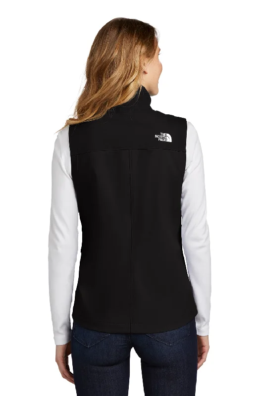 The North Face Womens Castle Rock Wind & Water Resistant Full Zip Vest - Black - Closeout