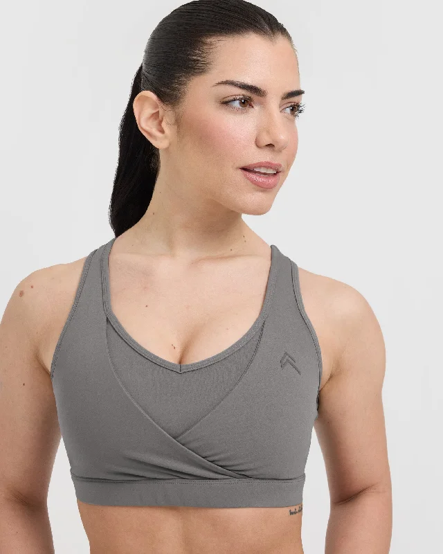 Unified Layered Sports Bra | Ash Grey