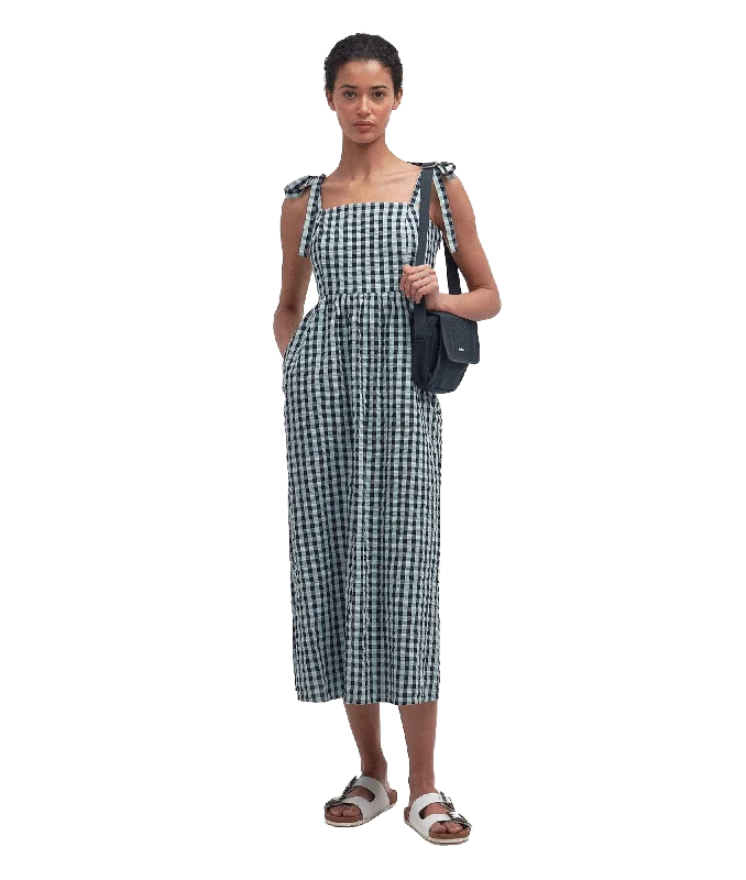 Abigail Gingham Midi Dress - Multi