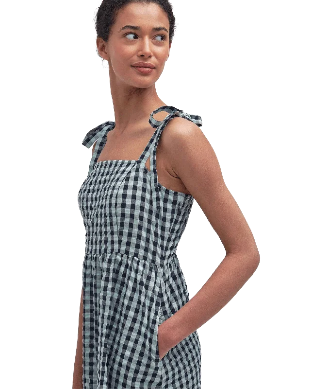 Abigail Gingham Midi Dress - Multi