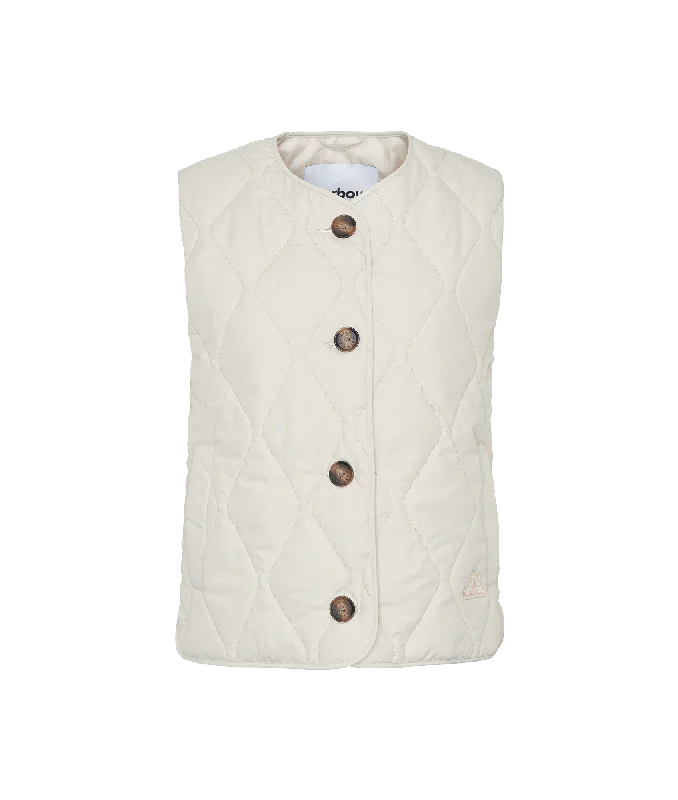 Kelley Quilted Gilet - Cream