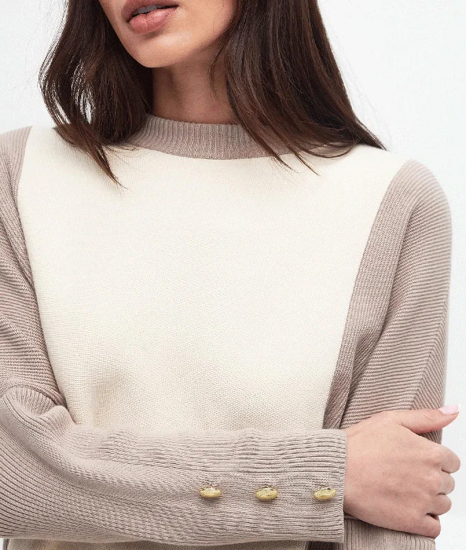 Hamilton Crew Neck Jumper - Beige