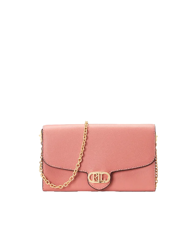 Leather Medium Adair Crossbody - Pink