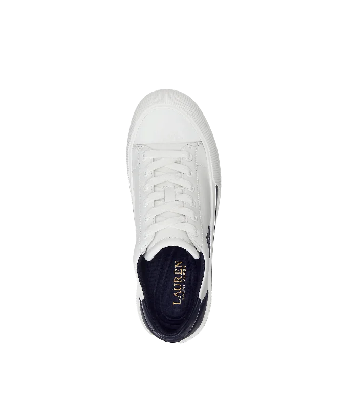 Daisie Leather Trainer - White