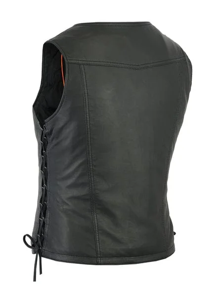 Women's Stylish Lightweight Motorcycle Leather Vest