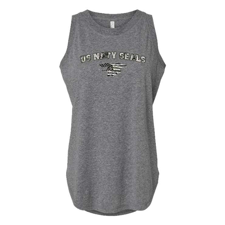 Women's Trident Flag Relaxed Fine Jersey Tank