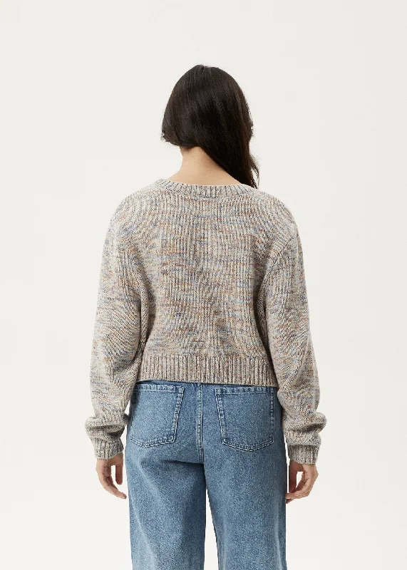 AFENDS Womens Ambient - Knit Jumper - Blue