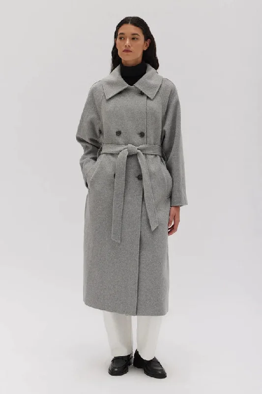 Assembly Label - Cocoon Coat, Grey Marle