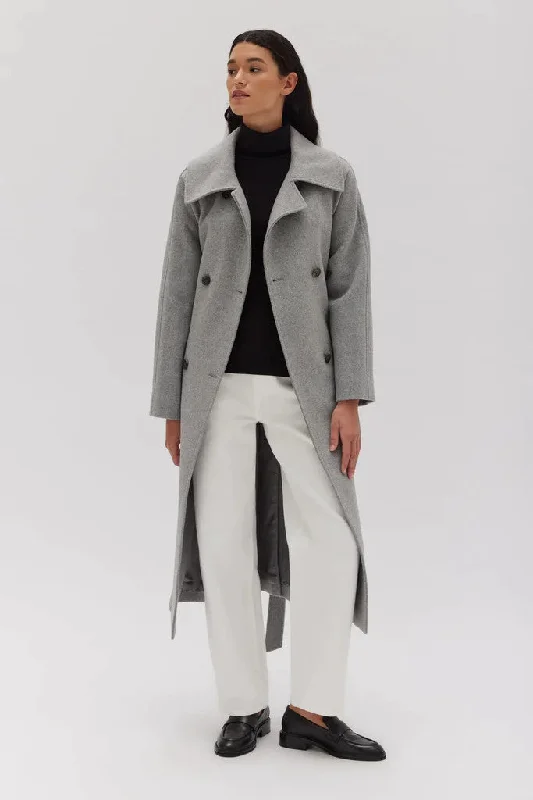 Assembly Label - Cocoon Coat, Grey Marle