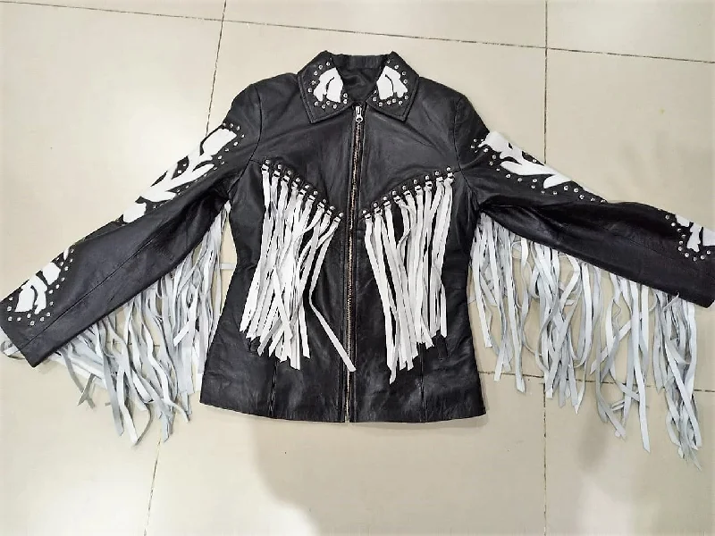 Birds Of Prey Harley Quinn Inspired Fringe Leather Jacket | Women Jacket