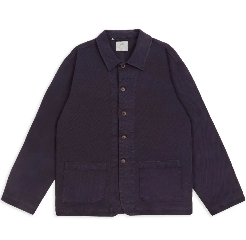 Burrows & Hare Cavalry Twill Jacket - Dyed Navy