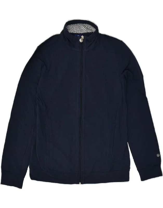 CHAMPION Womens Tracksuit Top Jacket UK 10 Small Navy Blue