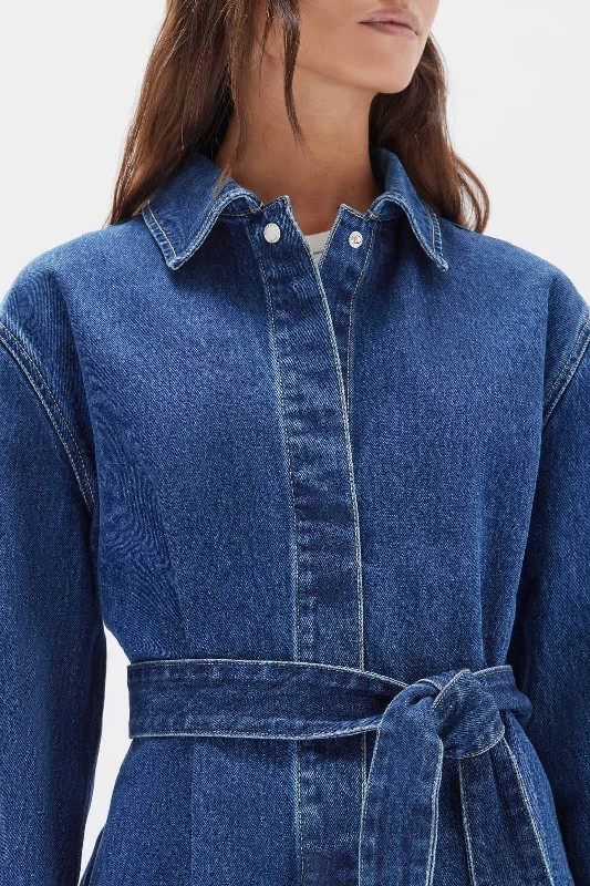 Denim Belted Jacket