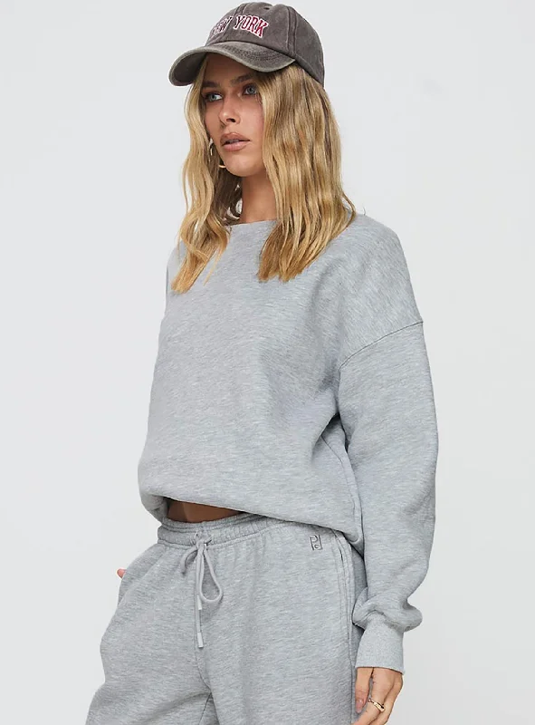 Dream Fleece Classic Crewneck Sweatshirt Grey Marle