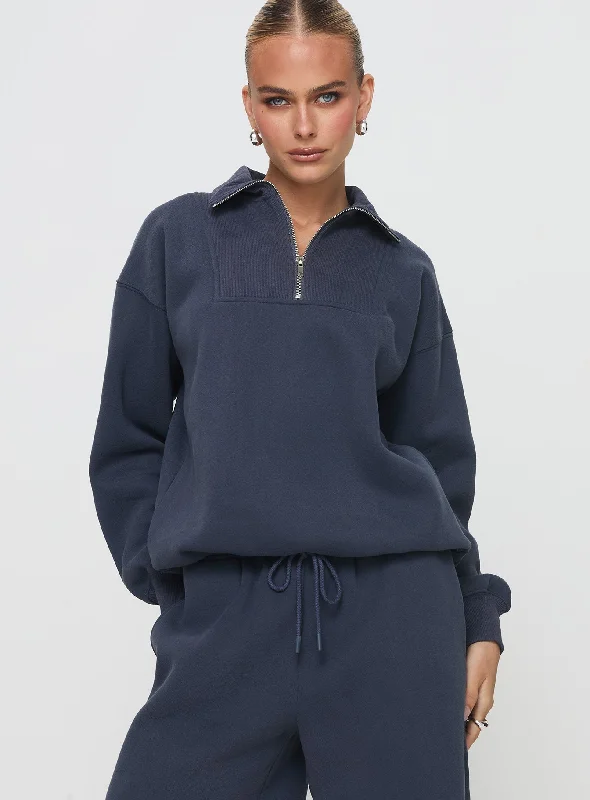 Dream Fleece Quarter Zip Sweatshirt Navy