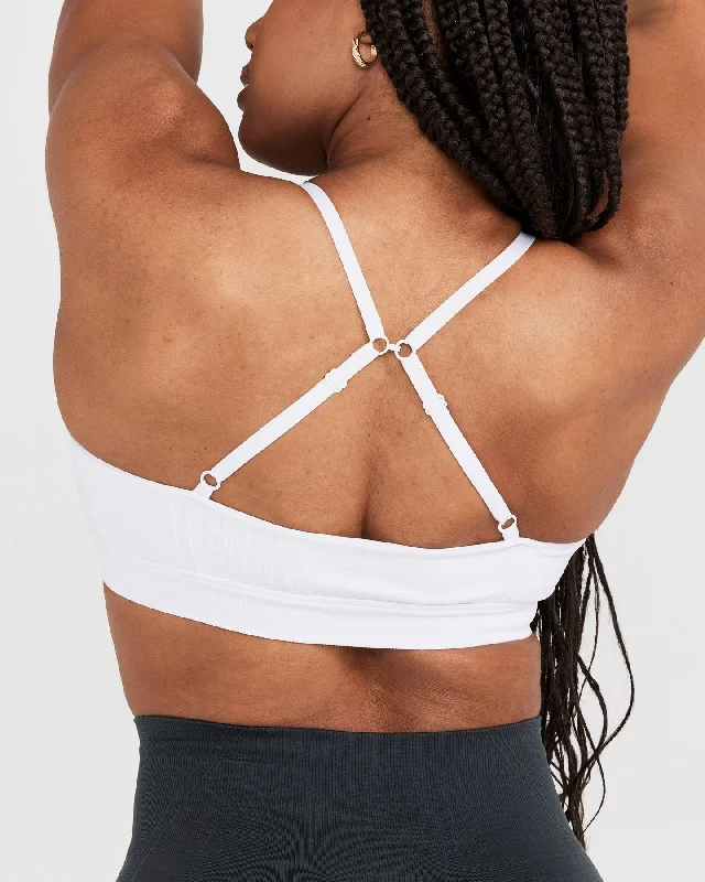 Effortless Micro Bralette | White