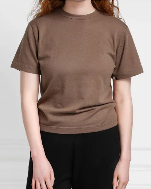 Extreme Cashmere n°268 Cuba T-shirt in Chai