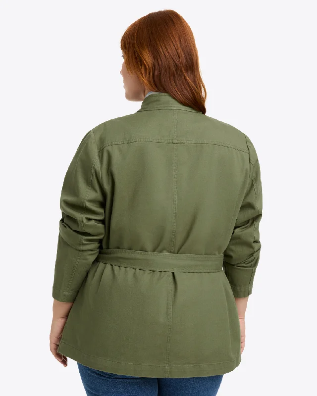 Field Jacket in Green Twill