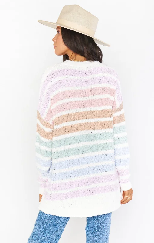 Flurry Sweater ~ Powder Stripe Knit