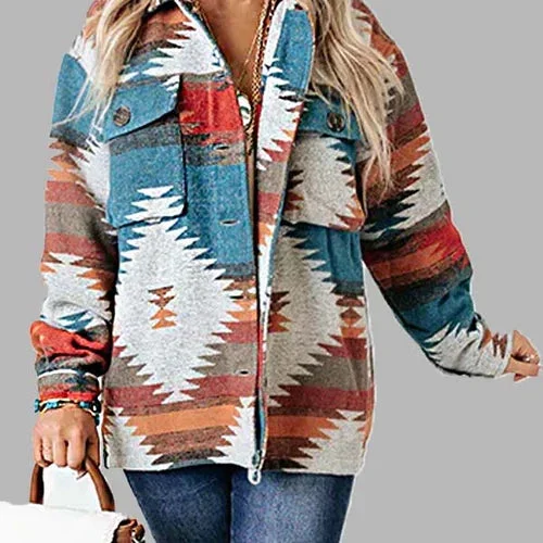 Heartland Amy Fleming Aztec Shirt Jacket