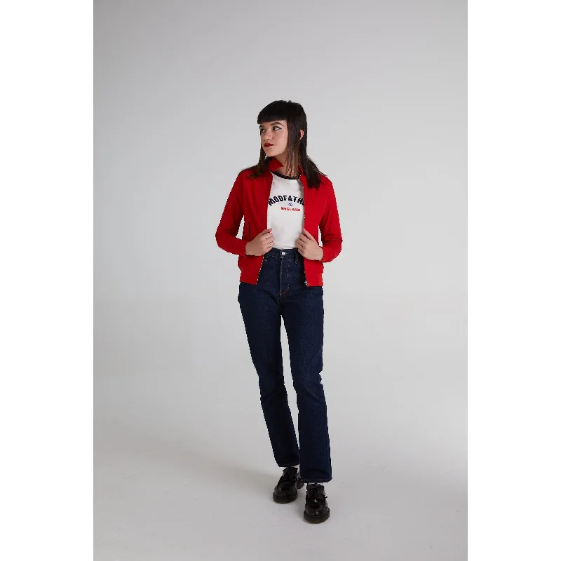 Modfather Clothing - Women's Cherry Red - Harrington Jacket