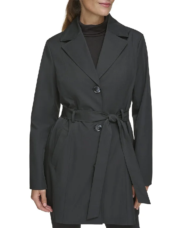 Kenneth Cole Lightweight Soft Shell Trench Coat