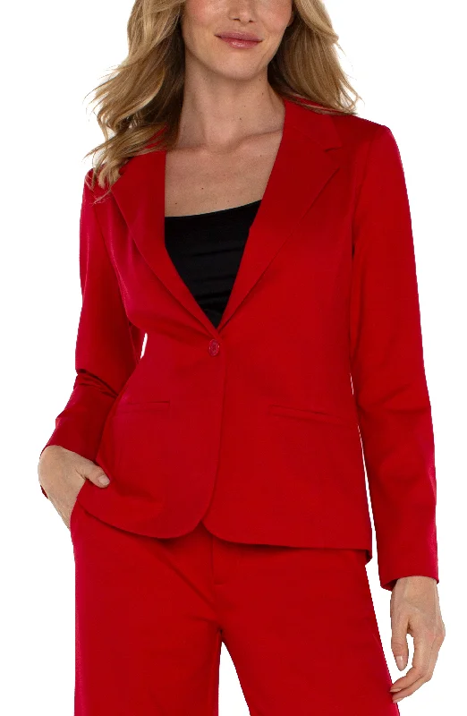 Liverpool Fitted Blazer (Tango Red)