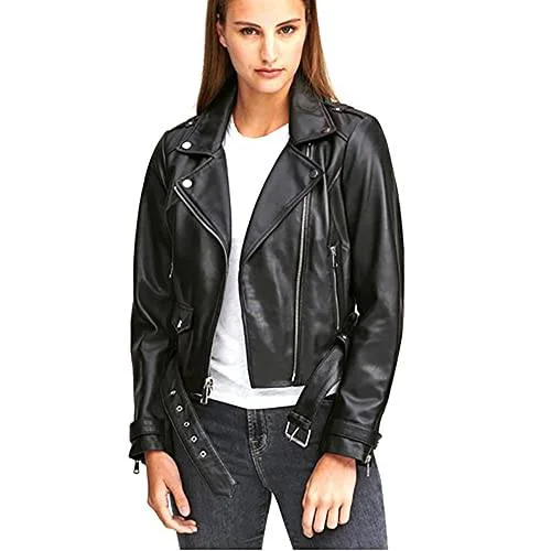 Marc New York by Andrew Marc Averne Women's Moto Leather Jacket