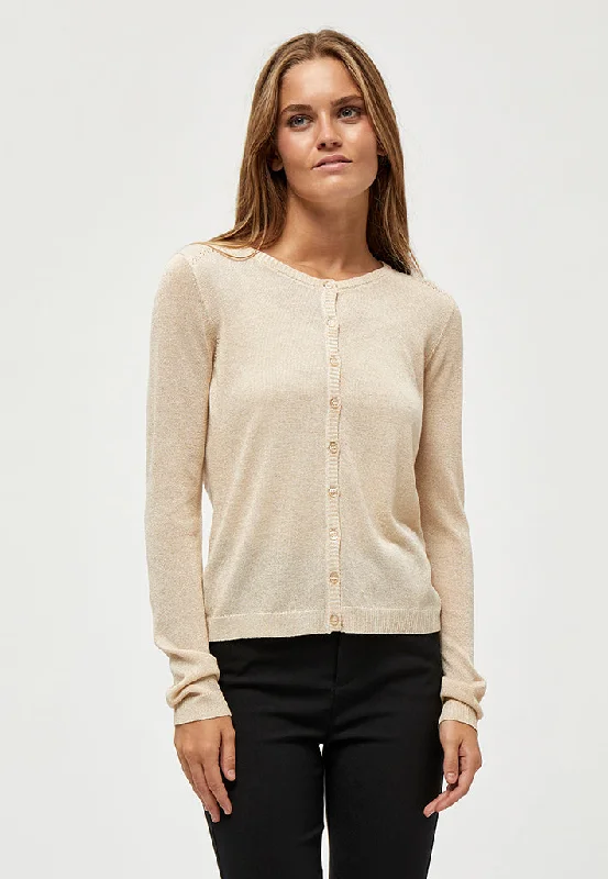 MSNew Laura Cardigan - Medal Gold Metallic