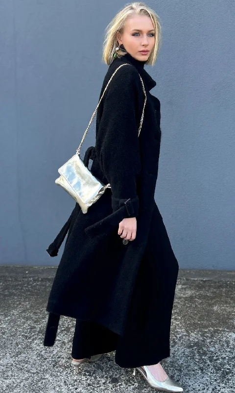 OP Black Wool Coat