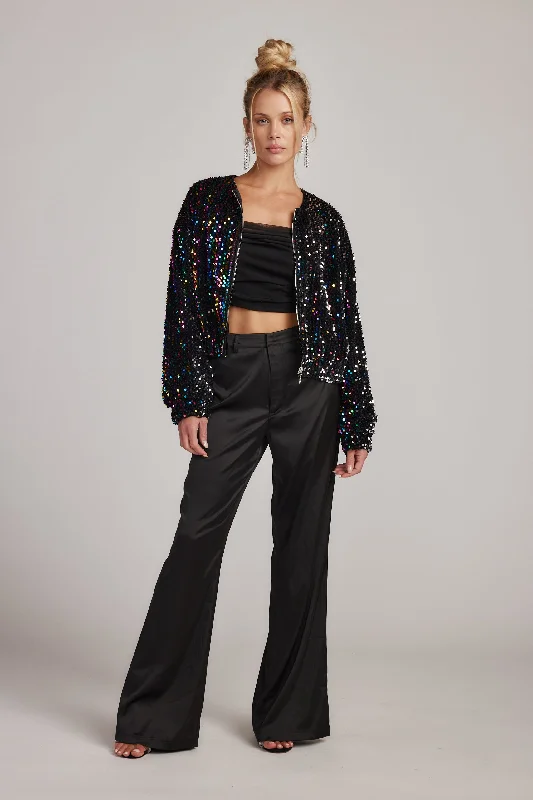 Ozzy Multi Sequin Zip Up Jacket