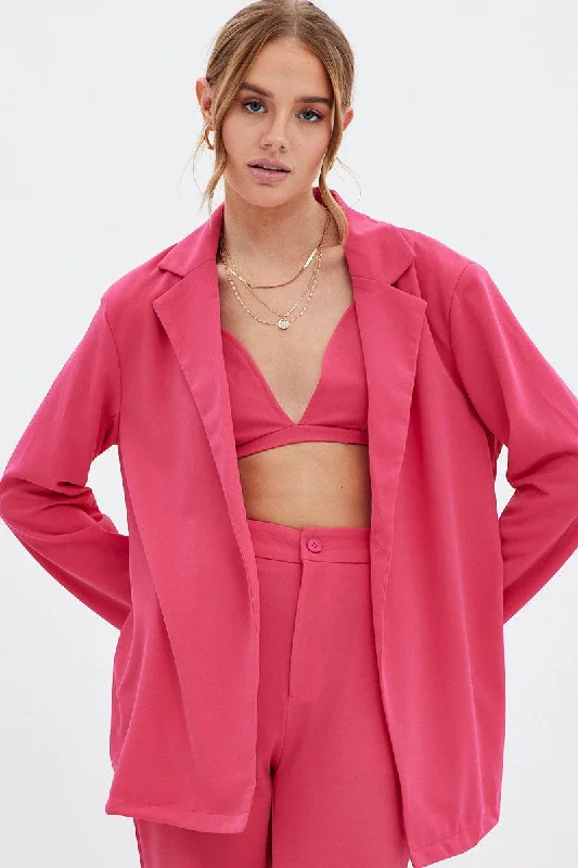 Pink Oversized Blazer