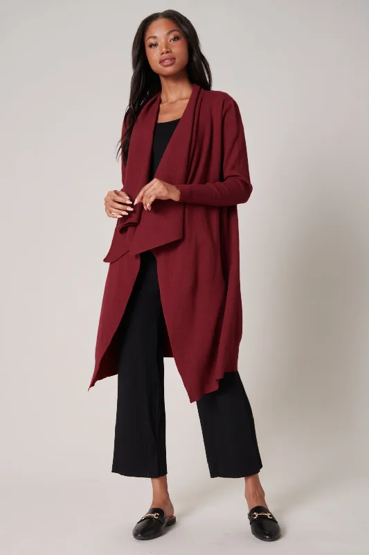 Ravyn Drape Neck Cardigan