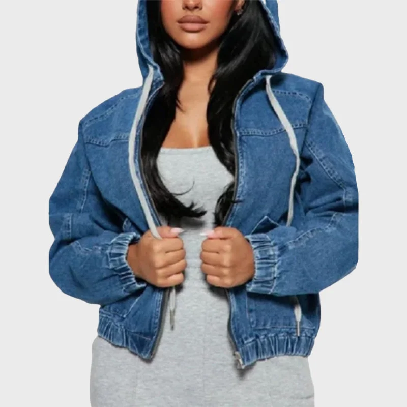 Resurrected Rides 2024 Lacey Blair Denim Hooded Jacket