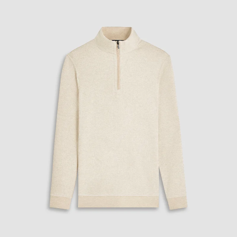 Hound's Tooth Quarter Zip Pullover