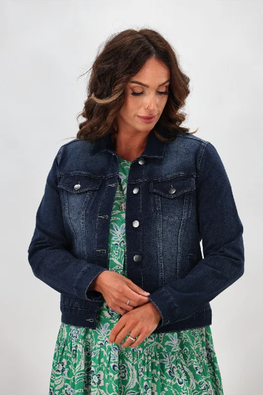 Sculpt Denim Jacket Dark Indigo